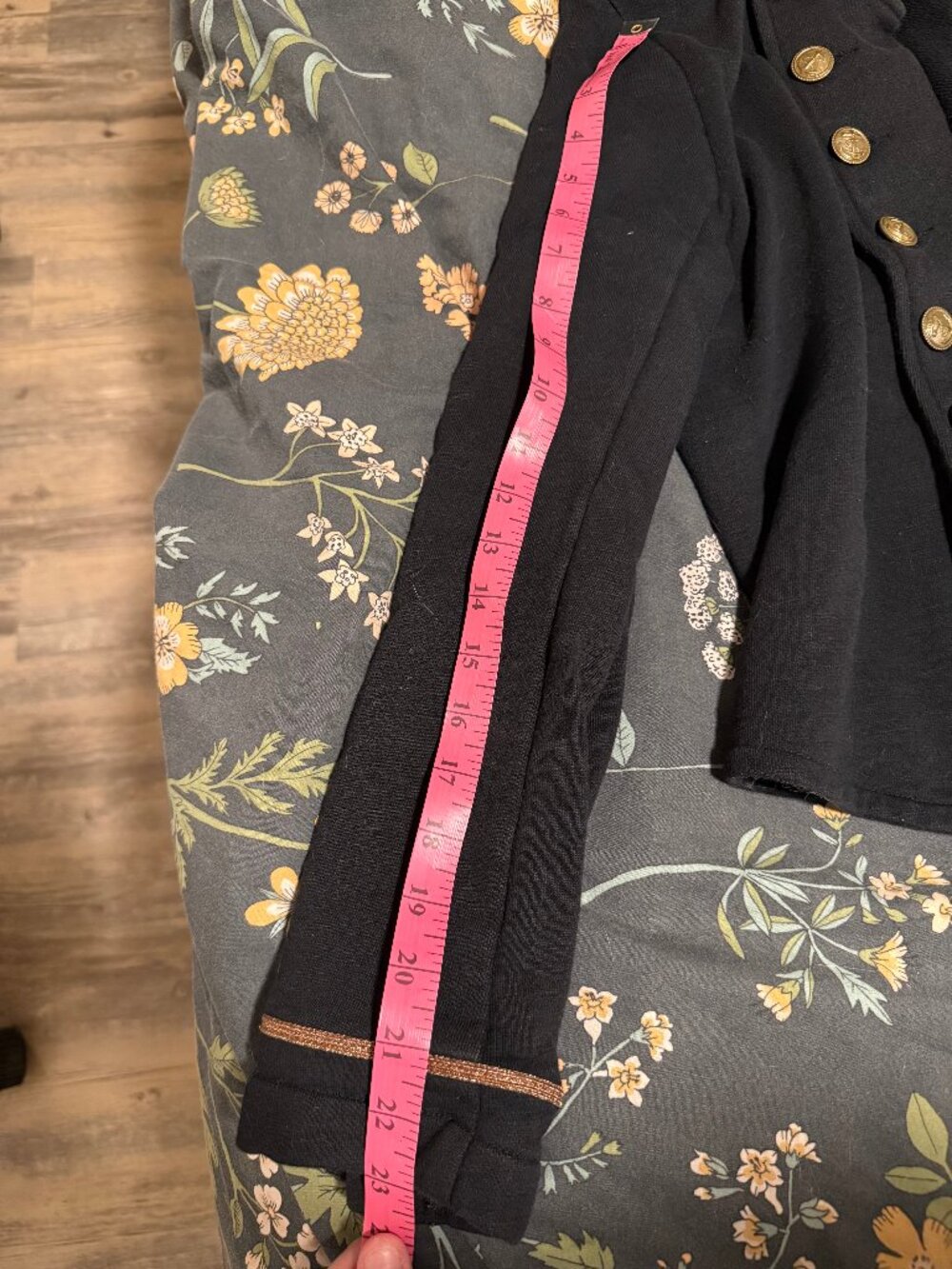 Denim & Supply Ralph Lauren Cropped Military Officer Jacket Dark Navy/Black XL - Picture 5 of 8